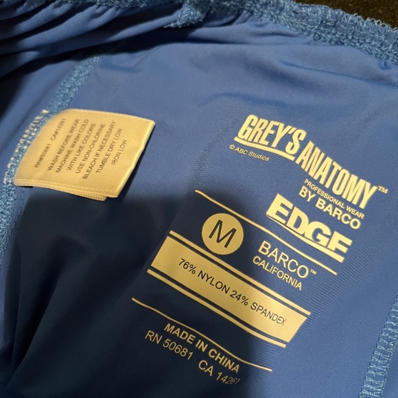 Grey's Anatomy Edge Axis Scrub Pant Royal Blue - Picture 2 of 4